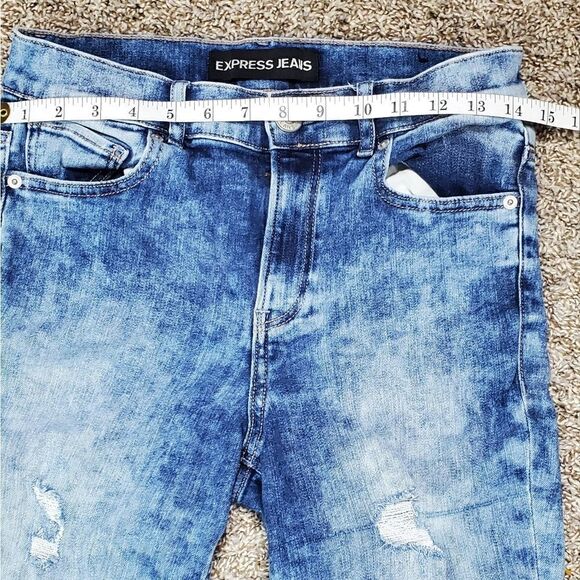 Express Marble High-Rise Jeggings - Picture 4 of 6